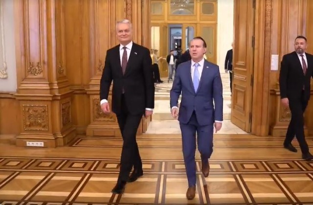 Florin Cîţu, întâlnire cu preşedintele Lituaniei