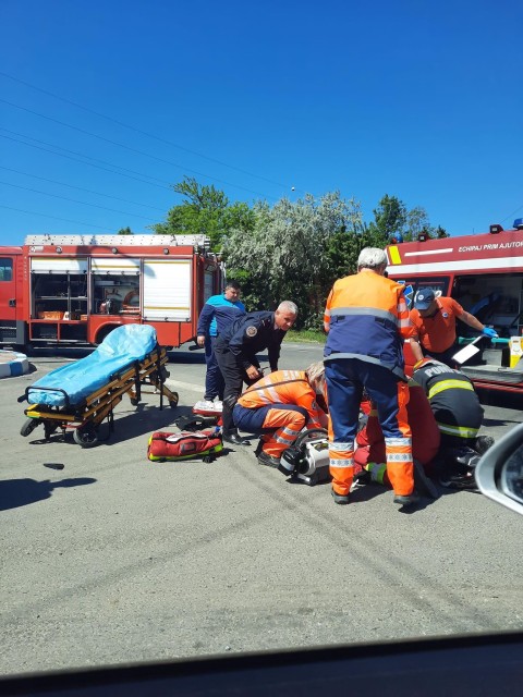 Accident rutier în Costinești: un motociclist este în comă