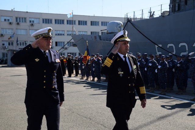 Șeful Statului Major al Marinei Militare Franceze, în vizită la Constanța. Video