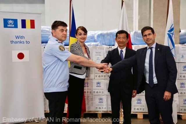 Japonia oferă un sprijin esenţial persoanelor strămutate din Ucraina, împreună cu România şi UNHCR