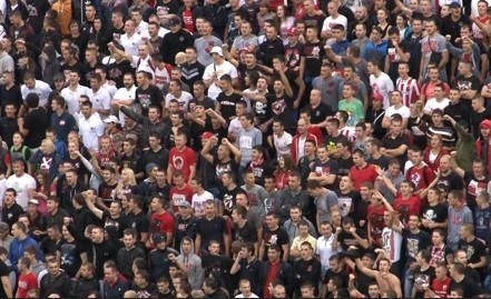Scandal la finala Cupei României! Fanii lui Sepsi s-au întors cu spatele la intonarea imnului României