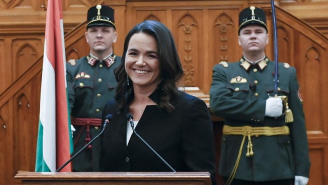 Katalin Novak, noua președintă a Ungariei, și-a preluat funcția