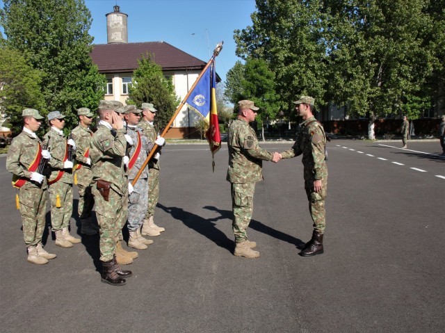Ceremonie militară organizată, cu ocazia depunerii jurământului, la Brigada Mecanizată Mărășești
