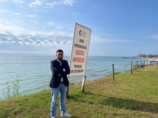 Faleza din Costinești, pericol public pentru turiști