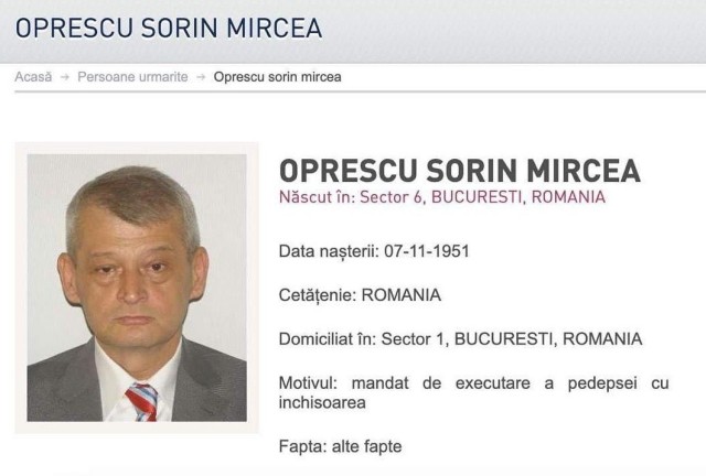 Nici Oprescu nu este de găsit, după ce a fost condamnat: a fost dat în urmărire!