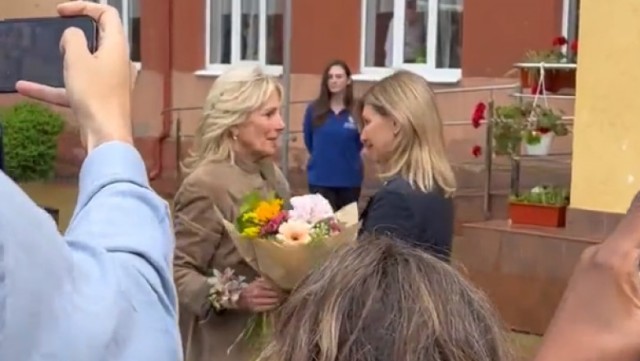 Jill Biden, vizită în Ucraina: Prima Doamnă a SUA s-a întâlnit cu Olena Zelenka, soția președintelui Zelenski