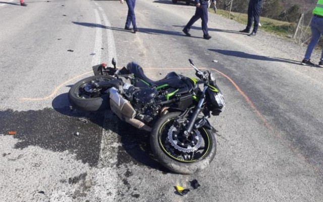Accident rutier în Constanța: O motocicletă a derapat
