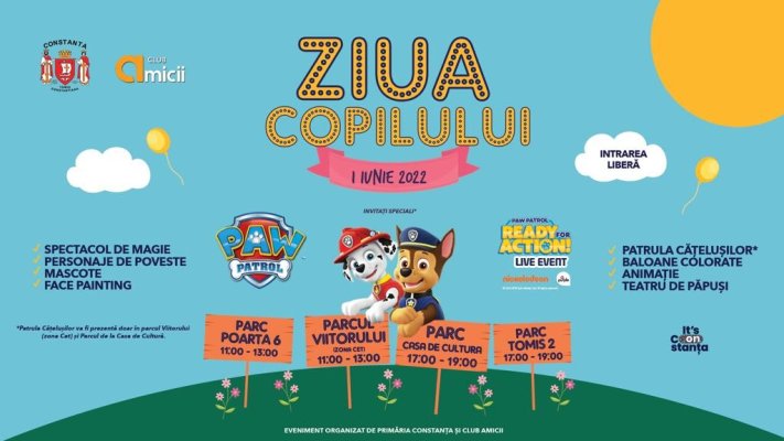 De 1 iunie toți prichindeii sunt invitați la distracție și joacă!