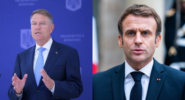 Klaus Iohannis se întâlnește miercuri cu Emmanuel Macron, la Baza Kogălniceanu