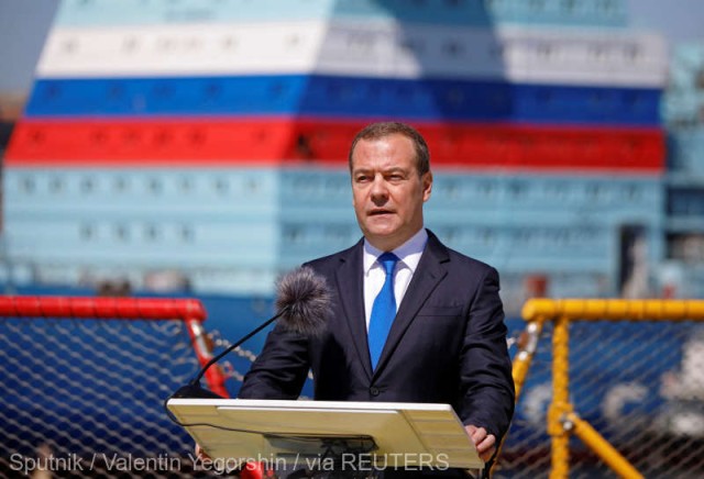 Fostul preşedinte Dmitri Medvedev a vizitat regiunile separatiste din estul Ucrainei