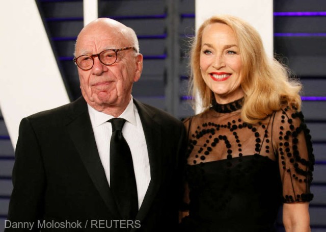 Fotomodelul Jerry Hall, soţia magnatului Rupert Murdoch, a depus actele de divorţ