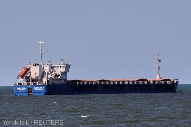 O navă rusă care transporta grâu ucrainean a fost arestată în Turcia