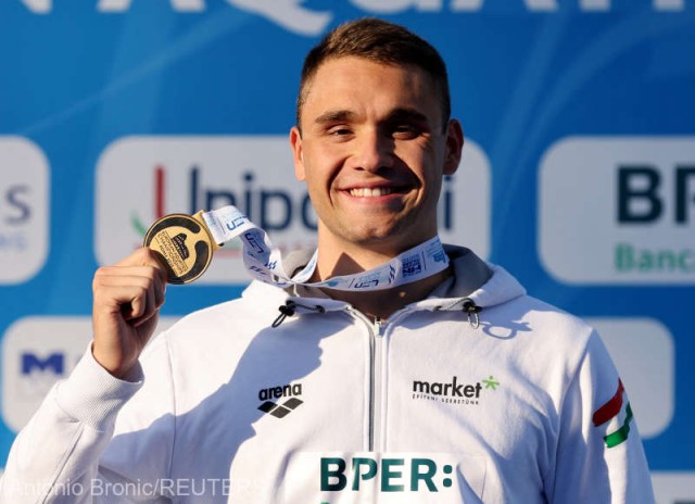 Înot: Ungurul Kristof Milak, aur la 100 m fluture la Europenele de la Roma