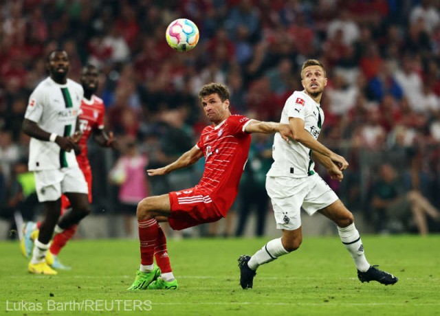 Fotbal: Bayern, ţinută în şah de Moenchengladbach, rămâne lider în Bundesliga