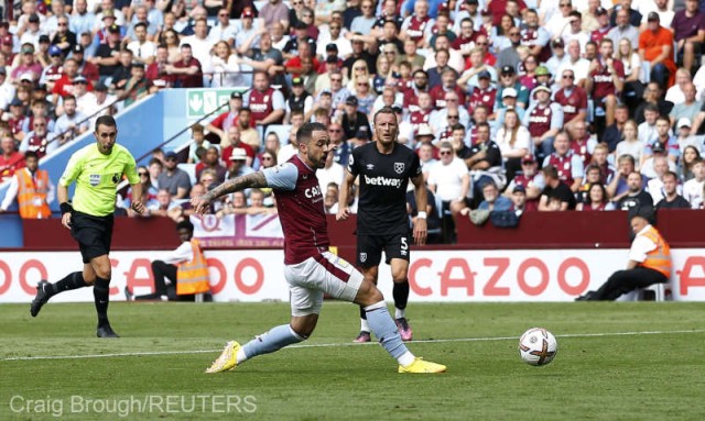 Fotbal: West Ham a învins-o pe Aston Villa şi a obţinut primele puncte în noul sezon al campionatului Angliei