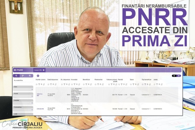 Proiecte europene cu finanțare nerambursabilă pentru comunitatea din comuna Agigea