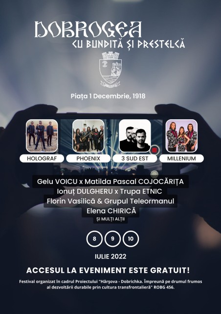 Primăria Hârșova anunță festivalul „Dobrogea cu bundiță și pestelcă”
