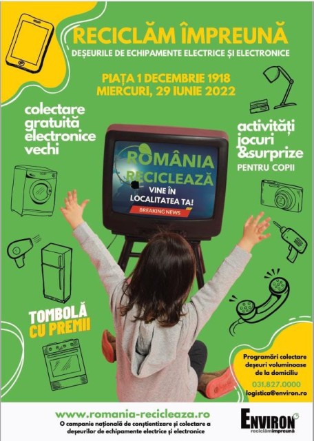 Primăria Hârșova, acțiuni de colectare a deșeurilor electrice