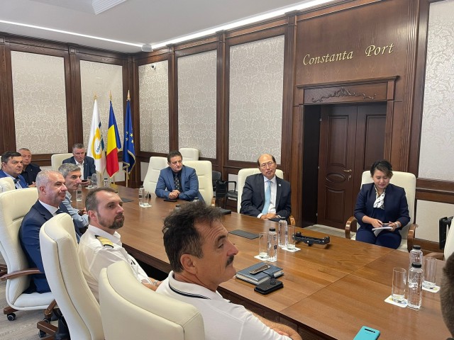 Secretarul general al International Maritime Organization (IMO), Kitack Lim, vizită în Portul Constanța. Video