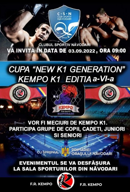 ”Cupa New K1 Generation”, programată la Năvodari