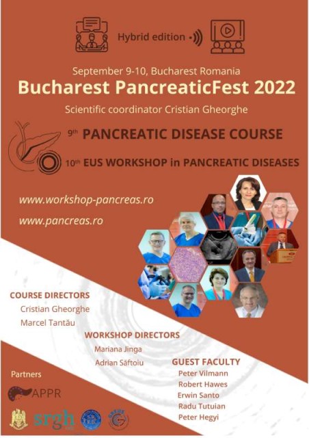 Personalităţi medicale din lumea grastroenterologiei internaţionale participă la Bucharest Pancreatic Fest 2022