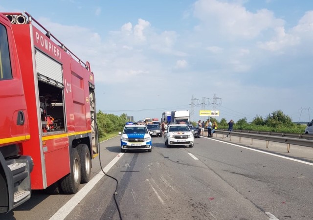 Trafic restricționat pe Autostrada Soarelui, în urma unui accident rutier