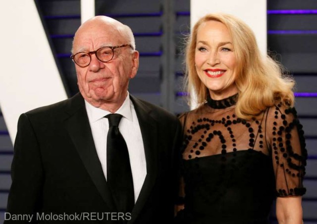 Magnatul presei Rupert Murdoch şi actriţa Jerry Hall divorţează