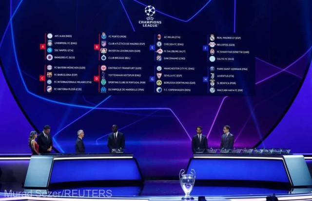 Fotbal: Bayern, Barcelona şi Inter Milano, adversare în Grupa C a Ligii Campionilor