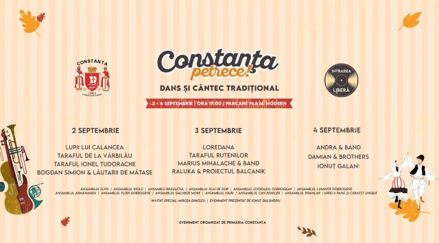 Constanța petrece! Trei zile cu muzică și voie bună, la malul mării