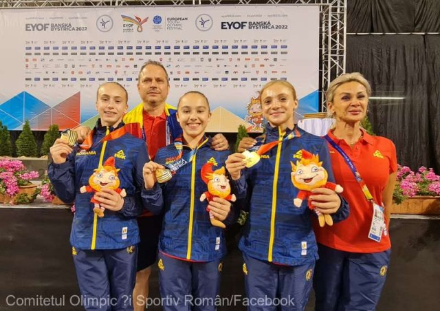 FOTE 2022: România, medaliată cu aur în concursul feminin pe echipe