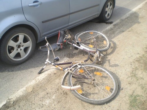 Biciclist rănit, la intrare în Costinești