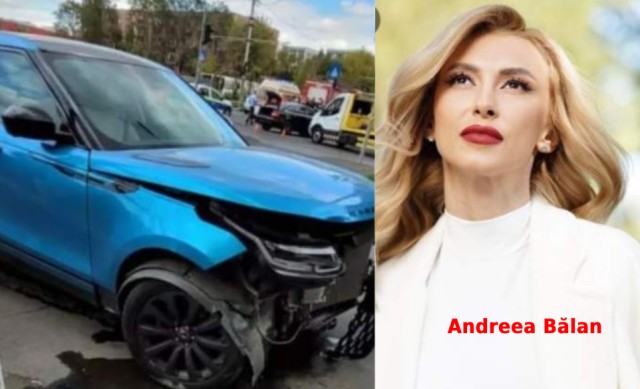 Andreea Bălan, implicată într-un accident rutier. Cum se simte vedeta