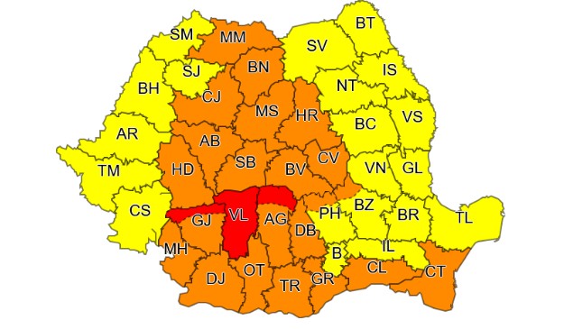 Alertă de cod portocaliu, în Constanța