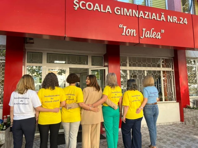 Consilierul municipal Mihaela Andrei, prezentă la deschiderea noului an școlar la Școala Ion Jalea