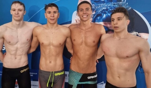 Echipa României de ștafetă 4x100 m liber masculin s-a calificat în finala CM de înot de la Lima