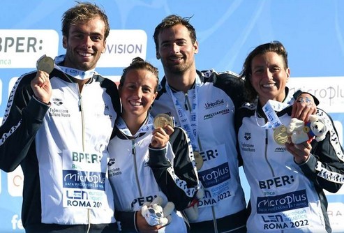 Nataţie: Campionatele Europene - Italia a câştigat ştafeta mixtă în ape deschise