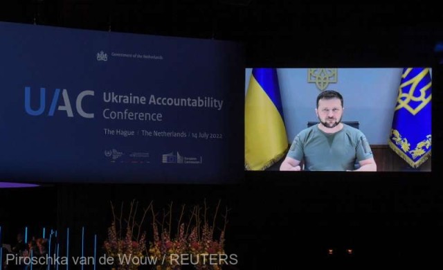 Preşedintele ucrainean Zelenski cere la Haga un tribunal special pentru invazia rusă