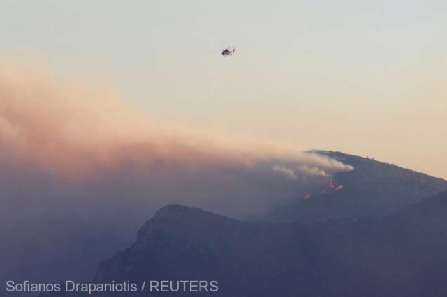 Elicopter prăbuşit în Grecia: Doi dintre cei patru membri ai echipajului au murit