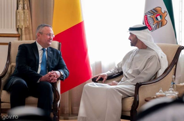 Premierul Ciucă, întrevedere cu preşedintele Emiratelor Arabe Unite