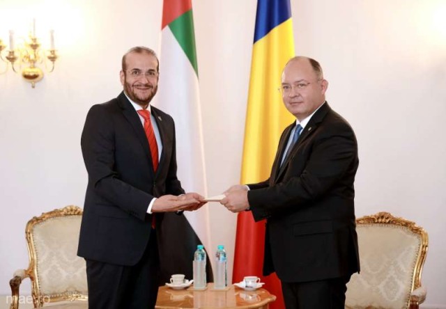 Ambasadorul agreat al Emiratelor Arabe Unite - primit de ministrul Aurescu