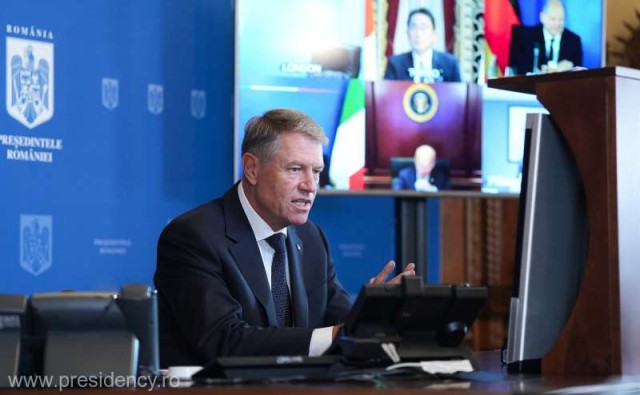 Iohannis, apel la acţiuni 'hotărâte şi coordonate' pentru eliminarea dependenţei energetice de Rusia