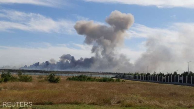 Explozii puternice în zona unei baze aeriene ruseşti din Crimeea