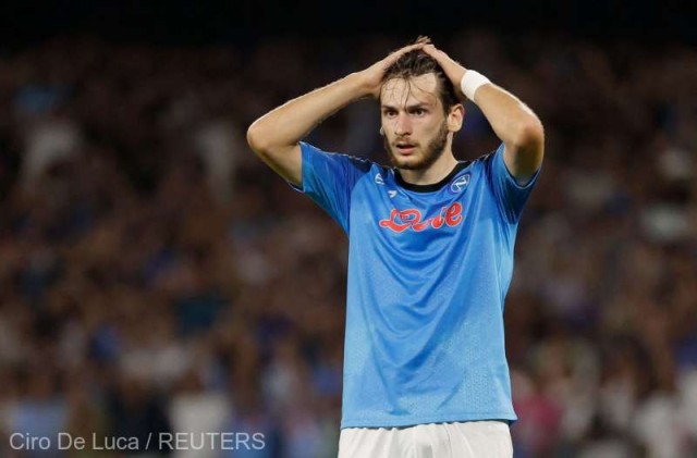Fotbal: Hvicia Kvaraţhelia (Napoli), votat cel mai bun jucător al lunii august în Serie A