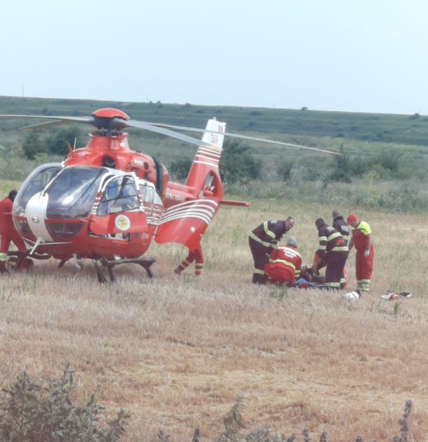 Accident rutier, cu patru victime, la Culmea; intervine elicopterul SMURD