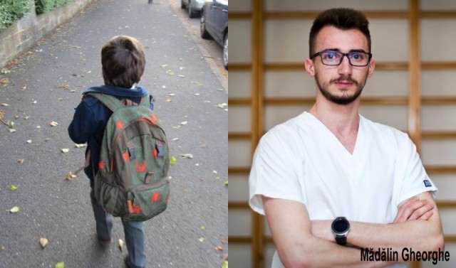 Greutatea prea mare a ghiozdanului, duce la probleme grave de spate pentru elevi