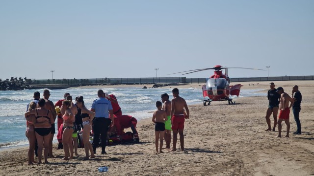 O persoană s-a înecat, la Eforie Nord. A fost solicitat elicopterul SMURD