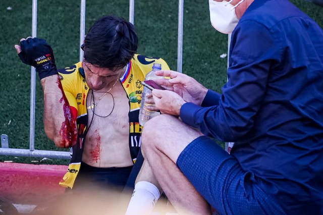 Ciclism: Primoz Roglic, triplu câştigător al titlului, s-a retras din Turul Spaniei