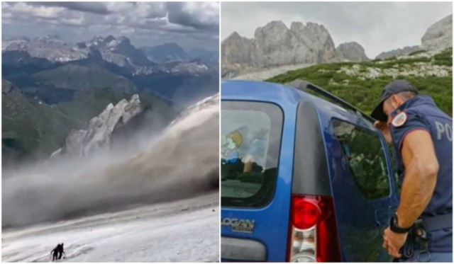 Logan înmatriculat în România, abandonat în staţiunea din Italia unde a avut loc avalanşa