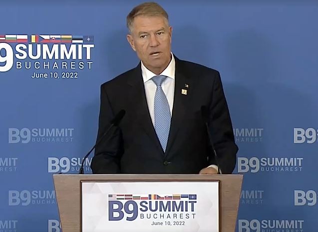 Summit B9 - Iohannis: Un accent deosebit a fost pus pe nevoia de a sprijini în continuare Ucraina