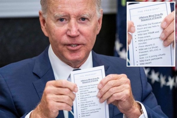 Dovada că lui Joe Biden trebuie să i se spună, ca unui copil, ce să facă la fiecare întâlnire. Video